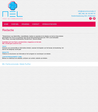Homepage NEL redactie