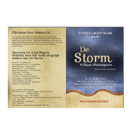 De Storm: programmaboekje